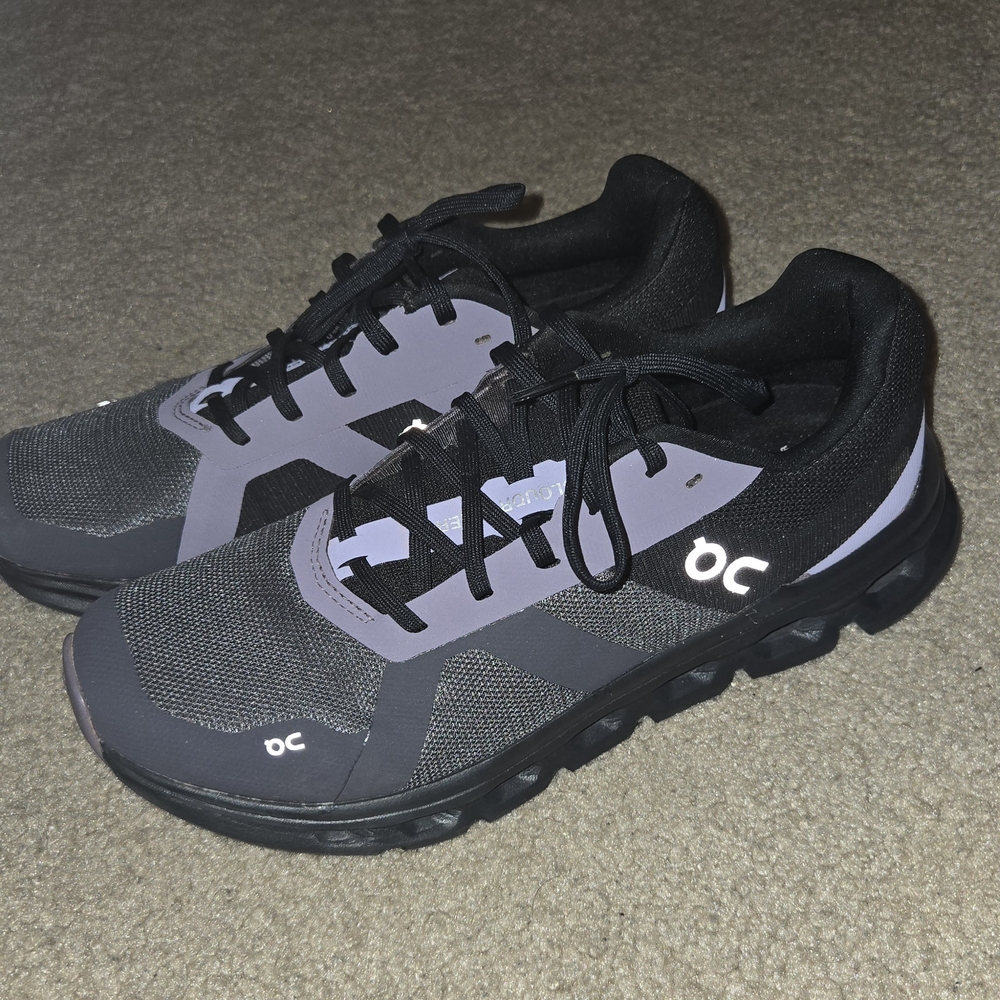 On Running Black and Gray Sneakers